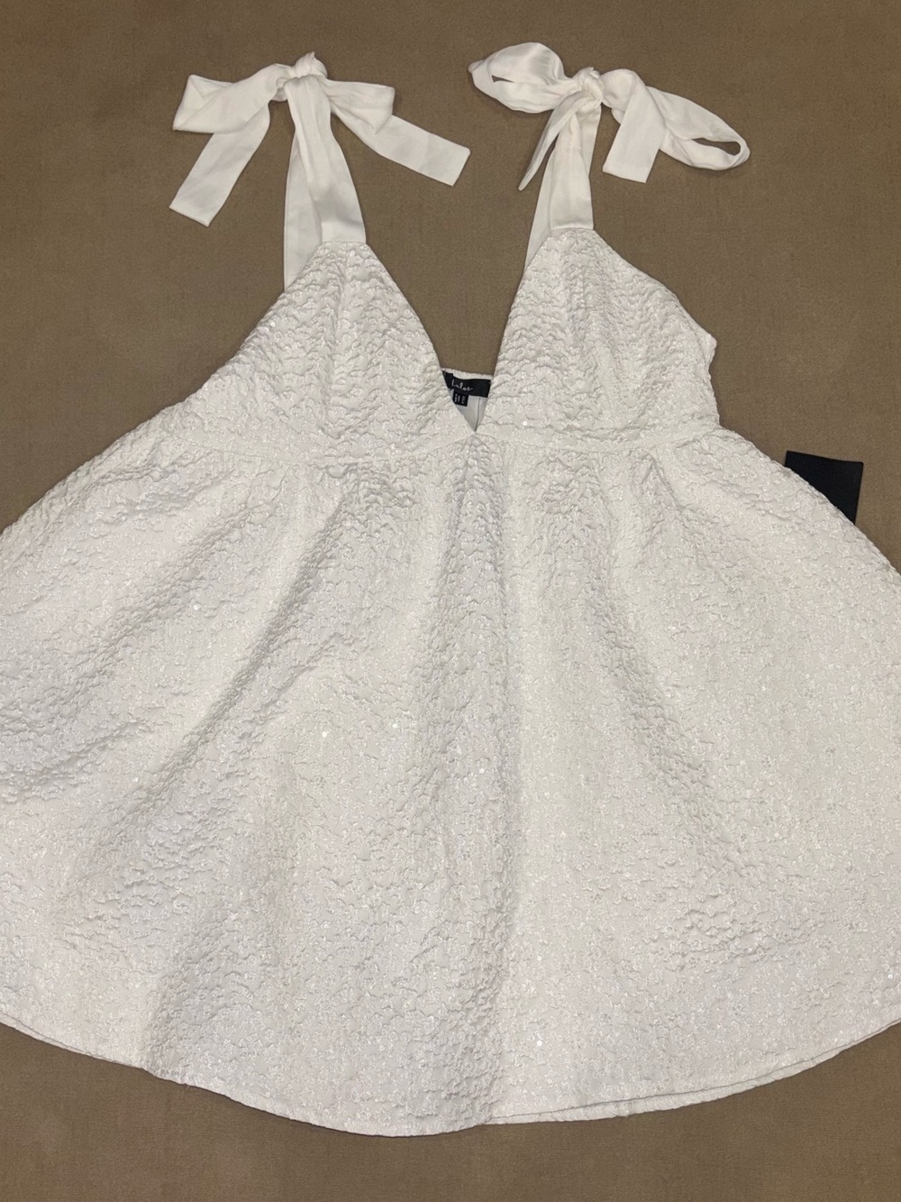 White Lulus babydoll dress